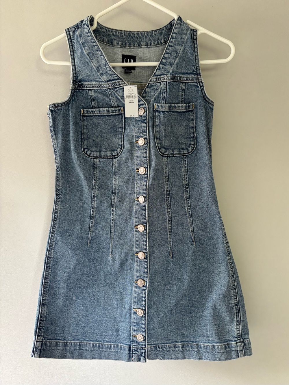 GAP Button-Front Denim Dress